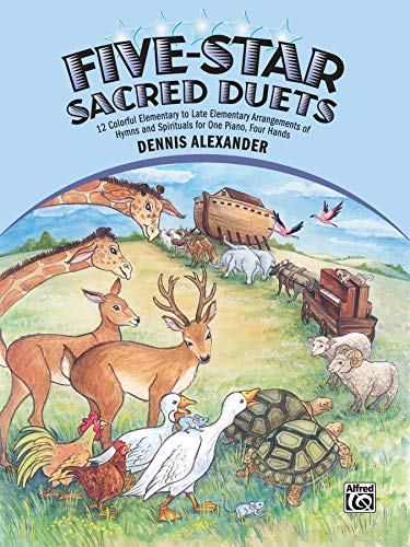 9780739029848: Five-Star Sacred Duets: 12 Colorful Elementary to Late Elementary Arrangements of Hymns and Spirituals for One Piano, Four Hands