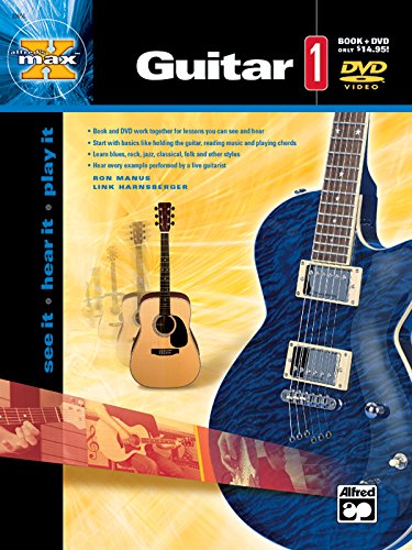 Stock image for Alfreds MAX Guitar 1 (Book and DVD) for sale by Hawking Books