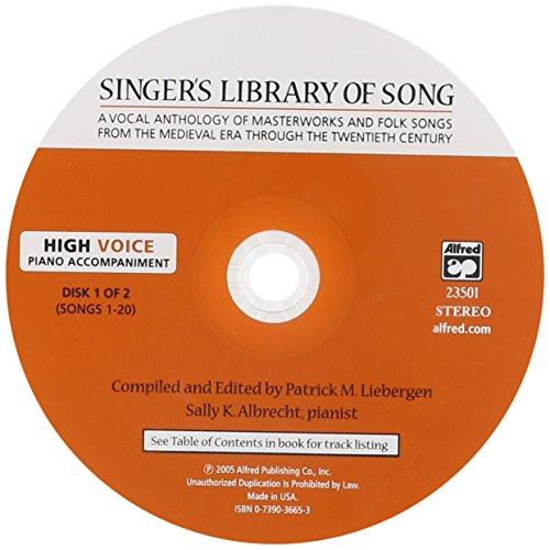 9780739036655: Singer's Library of Song: High Voice