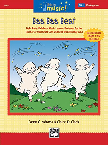 Imagen de archivo de This Is Music!, Vol 2: Baa Baa Beat, Comb Bound Book & CD a la venta por ThriftBooks-Dallas