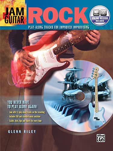 Imagen de archivo de Jam Guitar -- Rock: Play-Along Tracks for Improved Improvising -- You Never Have to Play Alone Again!, Book & CD a la venta por Magers and Quinn Booksellers