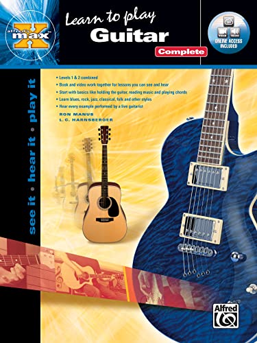 Imagen de archivo de Alfred's MAX Guitar Complete : See It * Hear It * Play It, Book and Online Video/Audio a la venta por Better World Books: West