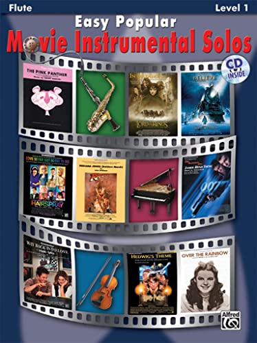 9780739047736: Easy Popular Movie Instrumental Solos: Flute, Book & Online Audio/Software (Easy Instrumental Solos Series)