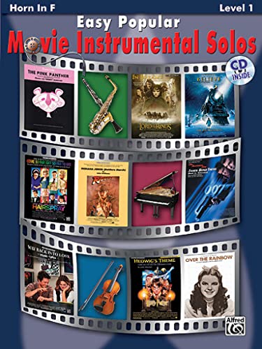 Stock image for Easy Popular Movie Instrumental Solos: Horn in F, Book & Online Audio/Software (Easy Instrumental Solos Series) for sale by PlumCircle