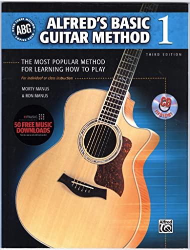 Stock image for Alfred's Basic Guitar Method, Bk 1: The Most Popular Method for Learning How to Play, Book & Enhanced CD (Alfred's Basic Guitar Library, Bk 1) for sale by Wonder Book