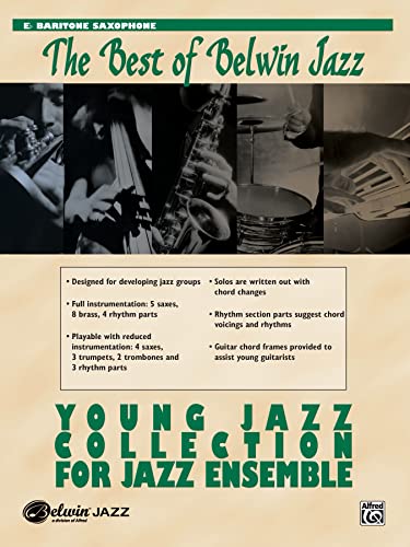 Beispielbild fr Young Jazz Collection for Jazz Ensemble: E-flat Baritone Saxophone zum Verkauf von Magers and Quinn Booksellers