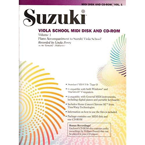 9780739057629: Suzuki Viola School Vol.1 (Cd-Rom/Midi)