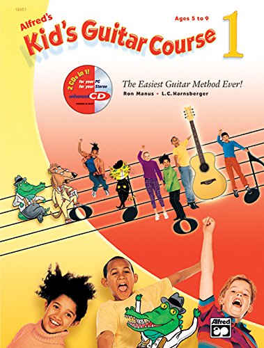 Stock image for Alfreds Kids Guitar Course 1: The Easiest Guitar Method Ever!, Book, Enhanced CD DVD for sale by Goodwill Books