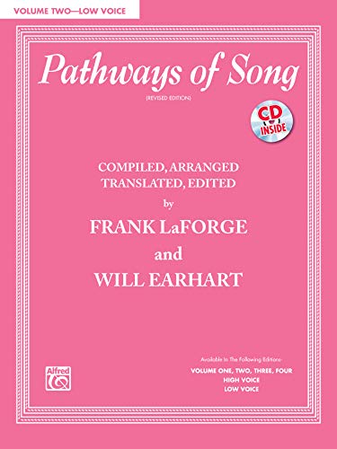 Imagen de archivo de Pathways of Song, Vol 2: Low Voice (Book & CD) a la venta por Magers and Quinn Booksellers