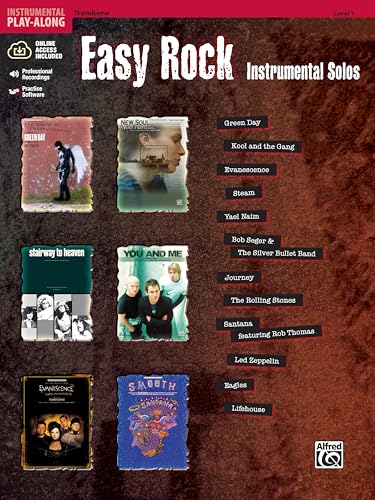 

Easy Rock Instrumental Solos, Level 1: Trombone, Book & CD (Easy Instrumental Solos Series) [Soft Cover ]