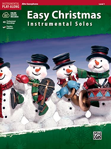 Imagen de archivo de Easy Christmas Instrumental Solos, Level 1: Alto Sax, Book & Online Audio/Software (Easy Instrumental Solos Series) a la venta por PlumCircle