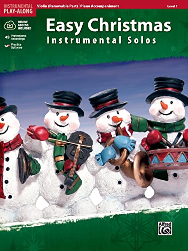 Stock image for Easy Christmas Instrumental Solos for Strings, Level 1: Violin, Book Online Audio/Software (Easy Instrumental Solos Series) for sale by Blue Vase Books