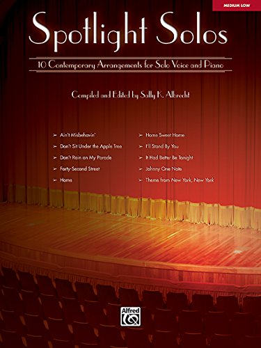 Stock image for Spotlight Solos: 10 Contemporary Arrangements for Solo Voice and Piano (Low Voice) for sale by Magers and Quinn Booksellers