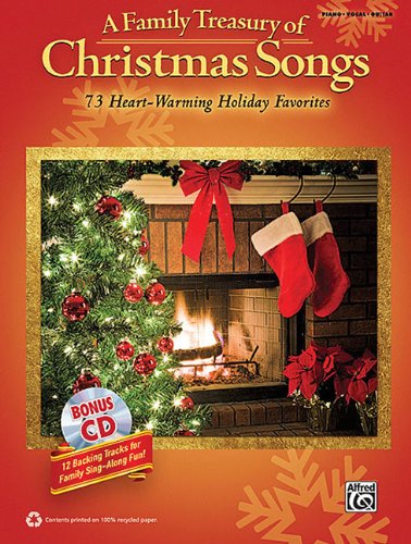 Stock image for A Family Treasury of Christmas Songs: 73 Heart-Warming Holiday Favorites Piano, Vocal and Guitar Chords for sale by Zoom Books Company