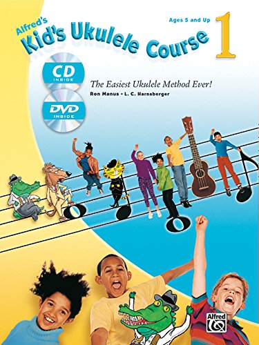 9780739070826: Alfred's Kid's Ukulele Course 1: The Easiest Ukulele Method Ever!, Book, CD & DVD