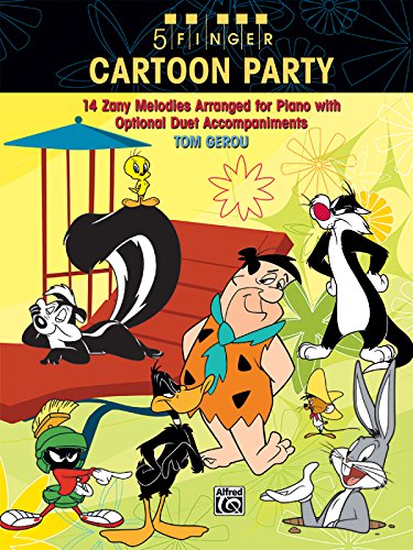 Imagen de archivo de 5 Finger Cartoon Party : 14 Zany Melodies Arranged for Piano with Optional Duet Accompaniments a la venta por Better World Books