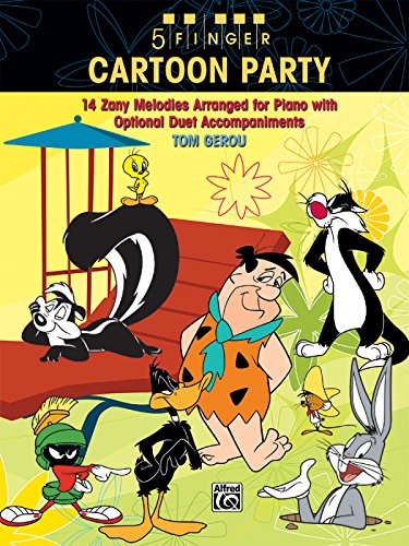 9780739073223: 5 Finger Cartoon Party: 14 Zany Melodies Arranged for Piano with Optional Duet Accompaniments