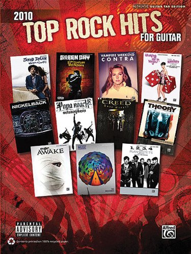 Imagen de archivo de 2010 Top Rock Hits For Guitar (Authentic Guitar-Tab Editions) a la venta por Magers and Quinn Booksellers