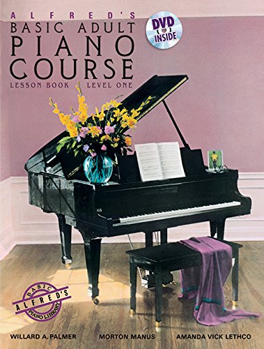 Stock image for Alfred's Basic Adult Piano Course Lesson Book, Bk 1 (Book & DVD) for sale by SecondSale