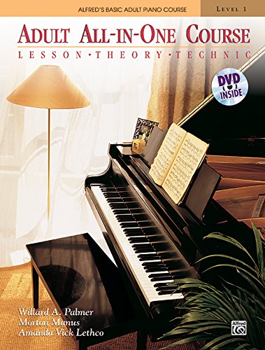 

Alfred's Basic Adult All-in-One Course, Bk 1: Lesson * Theory * Technic, Book & DVD (Alfred's Basic Adult Piano Course) [No Binding ]