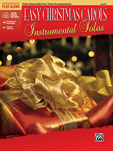 9780739084014: Easy Christmas Carols Instrumental Solos for Strings: Violin (Book & CD) (Alfred's Easy Instrumental Play-Along)