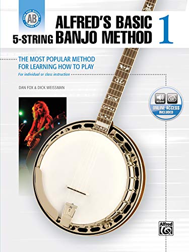 Stock image for Alfred's Basic 5-String Banjo Method: The Most Popular Method for Learning How to Play, Book & Online Audio for sale by ThriftBooks-Dallas