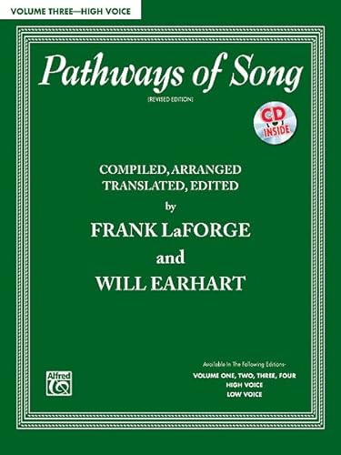 Imagen de archivo de Pathways of Song, Vol 3: High Voice (Book & CD) a la venta por Magers and Quinn Booksellers