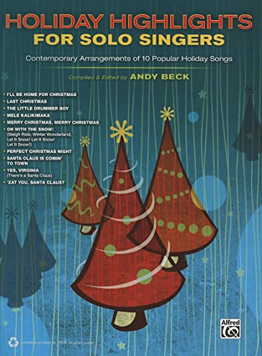 9780739088661: Holiday Highlights for Solo Singers: 10 Contemporary Arrangements of Popular Holiday Songs