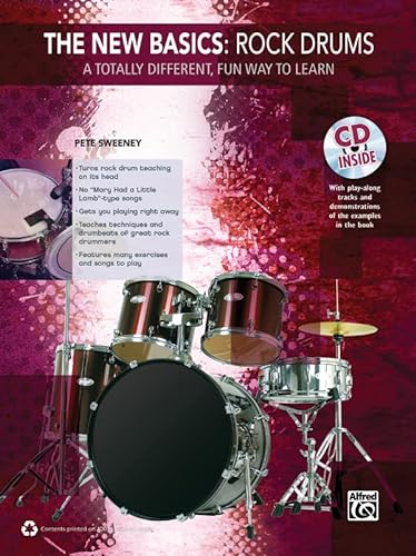 Beispielbild fr The New Basics -- Rock Drums: A Totally Different, Fun Way to Learn, Book & CD zum Verkauf von Buchpark