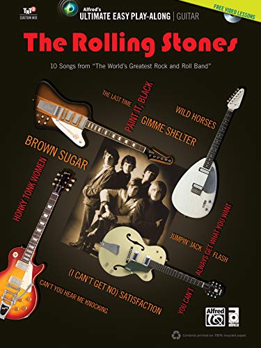 Beispielbild fr Ultimate Easy Guitar Play-Along -- The Rolling Stones: 10 Songs from ""The World's Greatest Rock and Roll Band"" (Easy Guitar TAB) (Book DVD) (Alfred's Ultimate Easy Play-Along) zum Verkauf von Front Cover Books