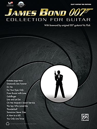 Imagen de archivo de James Bond 007 Collection for Guitar: Easy Guitar Tab (Book & DVD-ROM) (Easy Guitar Tab Editions) a la venta por Magers and Quinn Booksellers