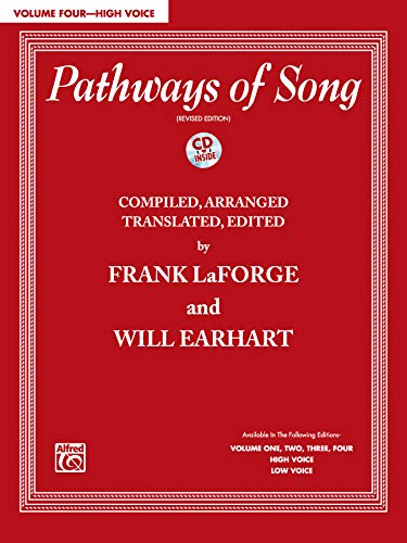 Imagen de archivo de Pathways of Song, Vol 4: High Voice (Book & CD) a la venta por Magers and Quinn Booksellers