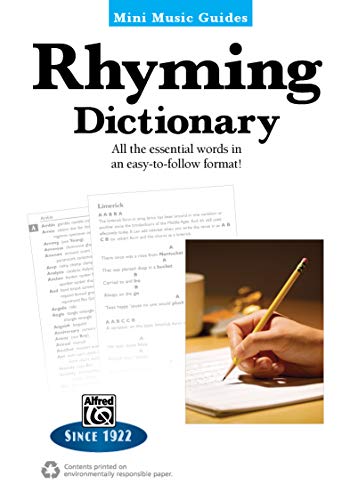 Stock image for Mini Music Guides -- Rhyming Dictionary : All the Essential Words in an Easy-To-Follow Format! for sale by Better World Books
