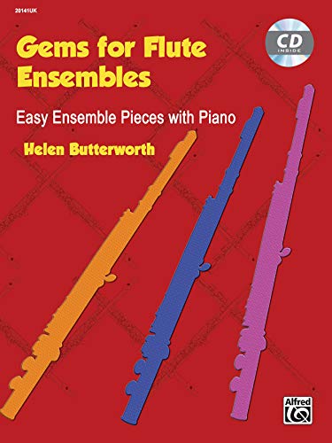 Imagen de archivo de Gems for Flute Ensembles: Easy Ensemble Pieces with Piano, Book & Online Audio a la venta por HPB Inc.