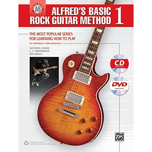 Imagen de archivo de Basic Rock Guitar Method 1: The Most Popular Series for Learning How to Play (Book, CD & DVD) (Alfred's Basic Rock Guitar Method) a la venta por Magers and Quinn Booksellers