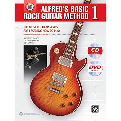 Stock image for Basic Rock Guitar Method 1: The Most Popular Series for Learning How to Play (Book, CD & DVD) (Alfred's Basic Rock Guitar Method) for sale by Magers and Quinn Booksellers