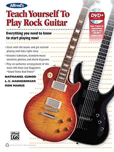 Imagen de archivo de Alfred's Teach Yourself Rock Guitar: Everything You Need to Know to Start Playing Now! (Book & DVD) a la venta por Magers and Quinn Booksellers