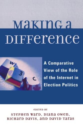 Beispielbild fr Making a Difference : A Comparative View of the Role of the Internet in Election Politics zum Verkauf von Better World Books