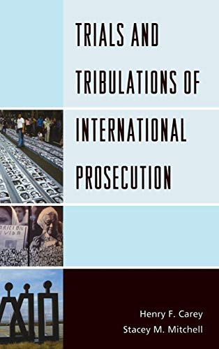 Beispielbild fr Trials and Tribulations of International Prosecution zum Verkauf von BooksRun