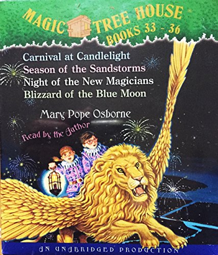 Imagen de archivo de Magic Tree House: Books 33-36: #33 Carnival at Candlelight; #34 Season of the Sandstorms; #35 Night of the New Magicians; #36 Blizzard of the Blue Moon a la venta por Dream Books Co.