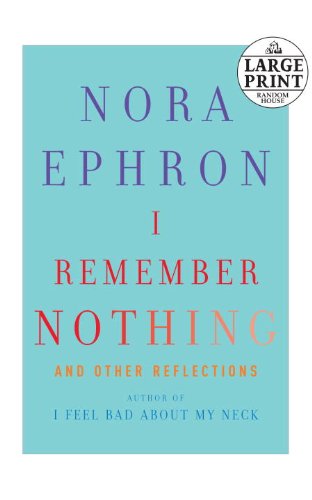 Imagen de archivo de I Remember Nothing: and Other Reflections (Random House Large Print) a la venta por Hippo Books