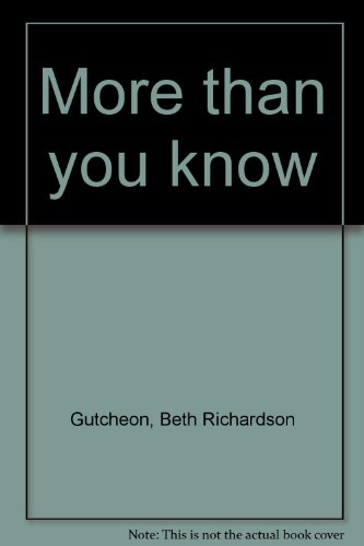 9780739409145: Title: More Than You Know