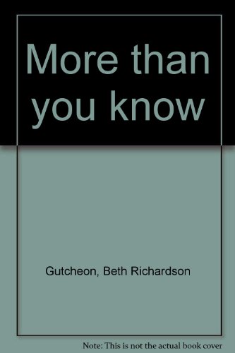 More Than You Know (9780739409145) by [???]