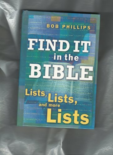 Imagen de archivo de FIND IT IN THE BIBLE a la venta por Better World Books