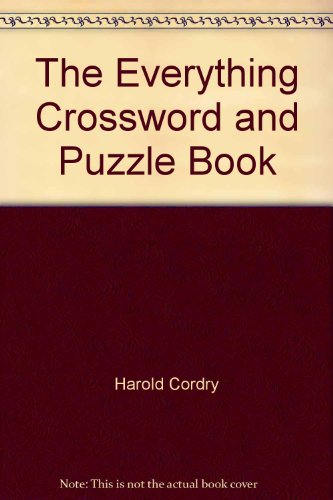 9780739449363: The Everything Crossword and Puzzle Book [Hardcover] by