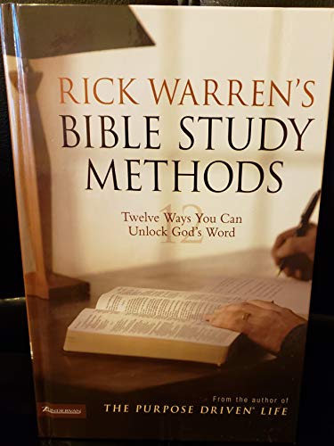 Stock image for Rick Warren's Bible Study Methods:12 Ways You Can Unlock God's Word for sale by Better World Books
