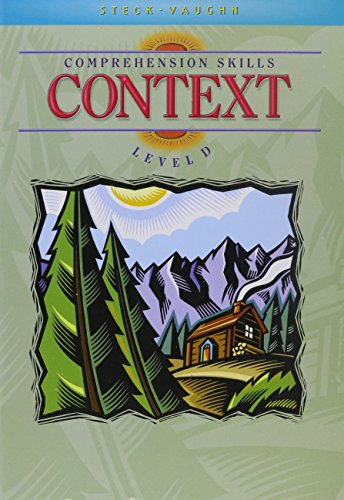 Beispielbild fr Steck-Vaughn Comprehension Skill Books: Student Edition Context Context zum Verkauf von SecondSale