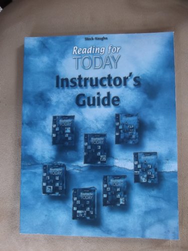 Stock image for Reading for Today: Instructor's Guide (Steck-vaughn Reading for Today) for sale by HPB-Red