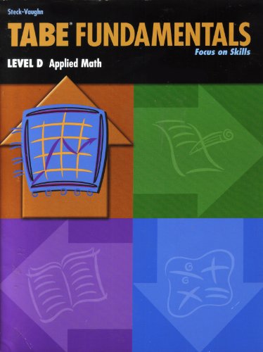 Stock image for Tabe Fundamentals Level D Applied Math for sale by HPB-Diamond