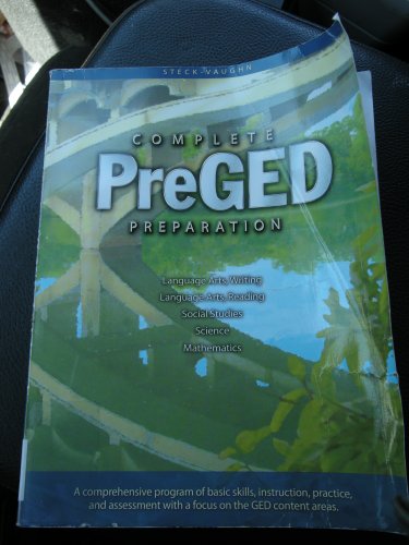 Beispielbild fr Steck-Vaughn Pre-GED: Student Edition Complete Pre-GED Preparation 2004 zum Verkauf von ThriftBooks-Atlanta